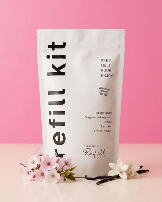 Candle Refill Kit - Japanese Cherry Blossom