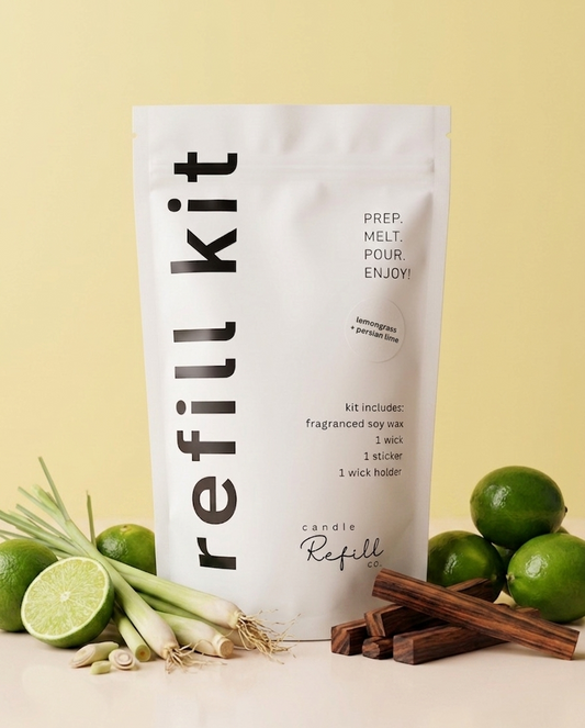 Candle Refill Kit - Lemongrass + Persian Lime