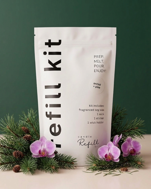 Candle Refill Kit - Orchid + Pine