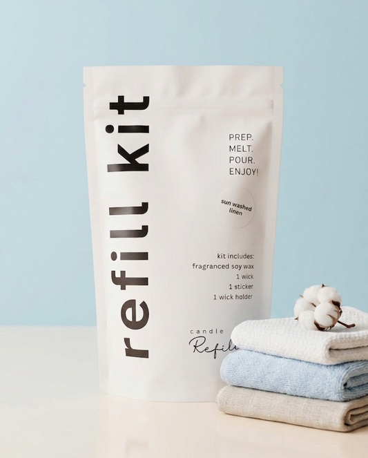 Candle Refill Kit - Sun Washed Linen